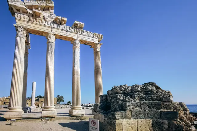 The standing columns of the Temple of Apollo at Side