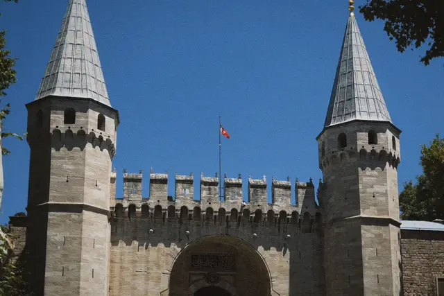 The conical-towered Gate of Salutation at Topkapı Palace